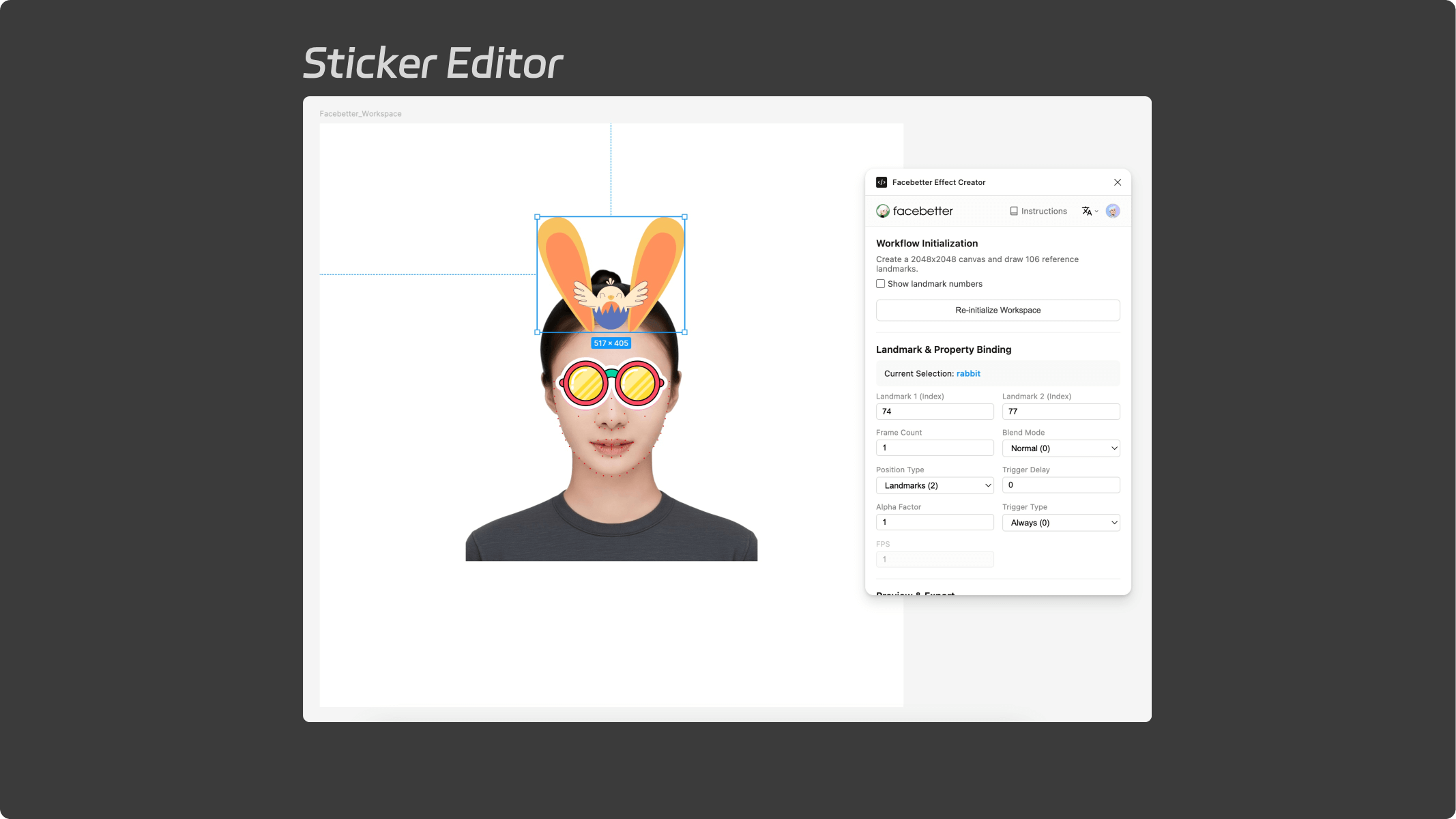 Facebetter Effect Creator Plugin Editor