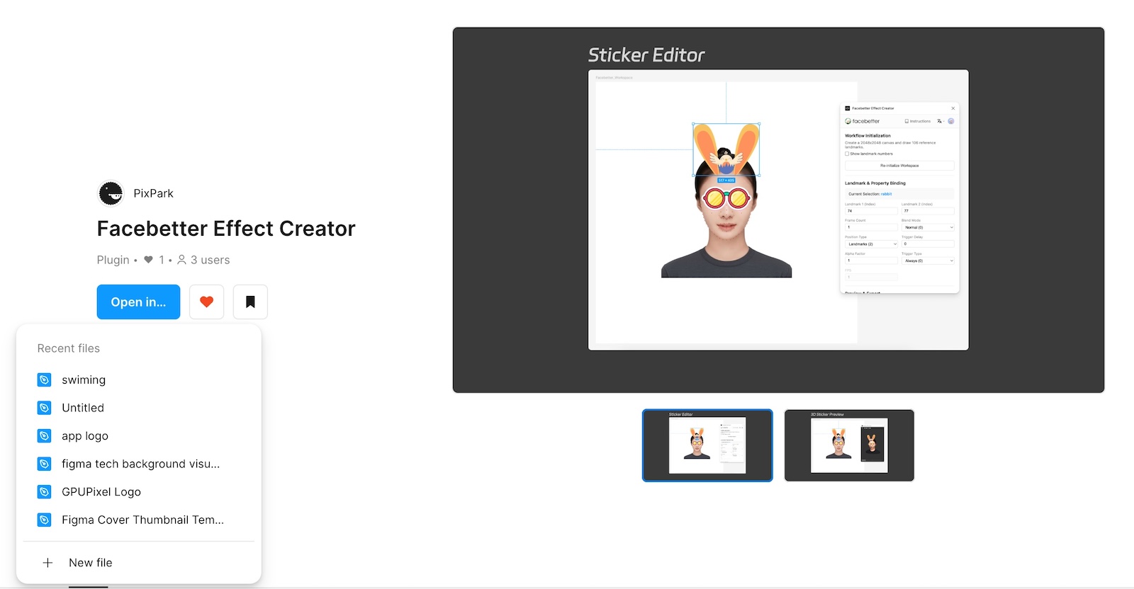Facebetter Effect Creator Plugin Installation